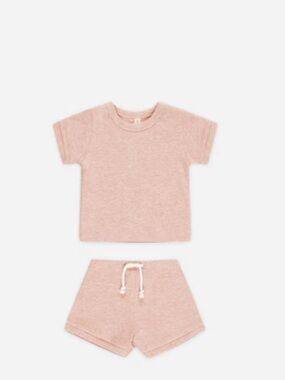 Baby girl Pink Short Sleeve lounge set